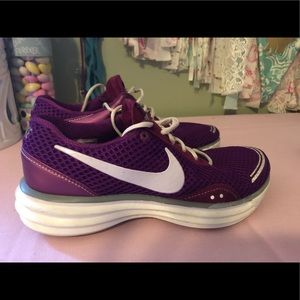 Nike Lunar trainers -fitsoles in purple size 7